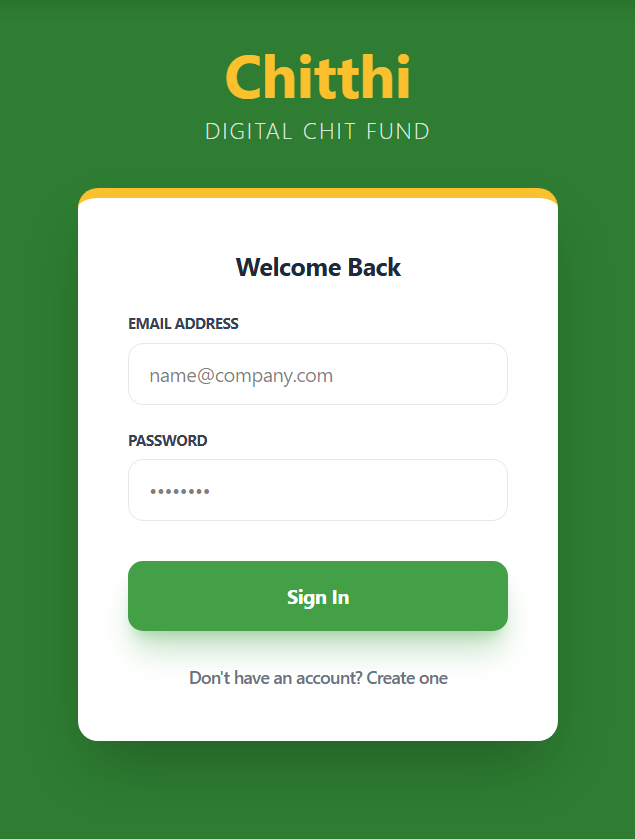 Chit Fund Management System